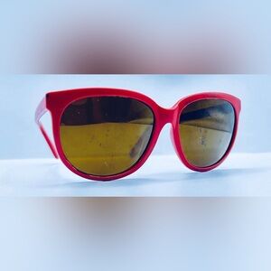 Vintage Solar Tech Burgundy Oval Sunglasses Frames Only